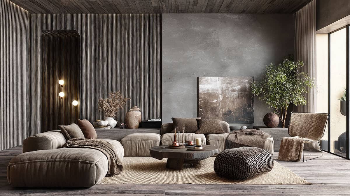 Curated finishes with mineral depth.